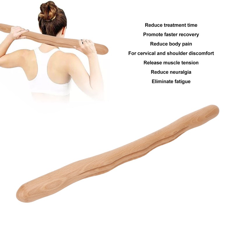 Body Lymphatic Massage Stick Relaxing Handheld Scraping Massage Stick for