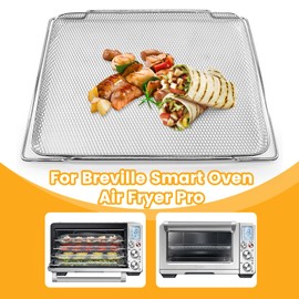 1 PCS Air Fryer Basket for Breville BOV900BSS Smart Oven Air Fryer Pro,16.5"D x 11.8"W x 1.1"H Food Grade Steel Mesh Baskets Accessories Tray for Breville Air Fryer Toaster Oven, Microwave Oven