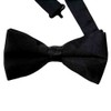BB Accessories Satin Bow Tie - Plain Black
