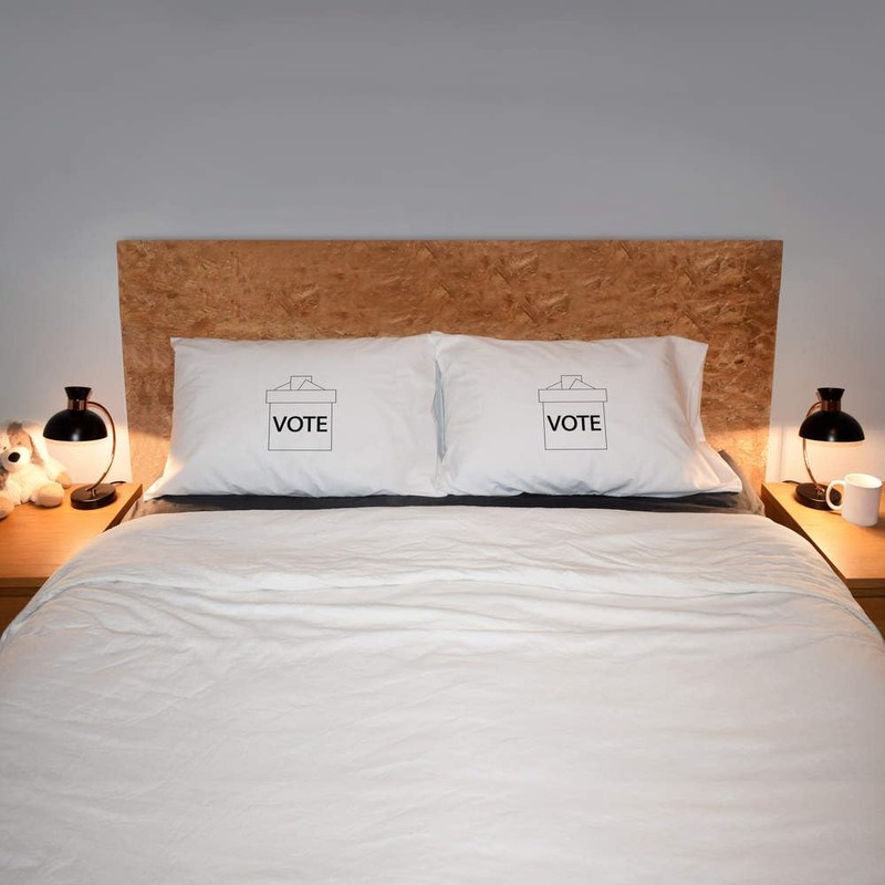 2 x 'Voting Ballot Box' Cotton Pillow Cases (PW00035226)