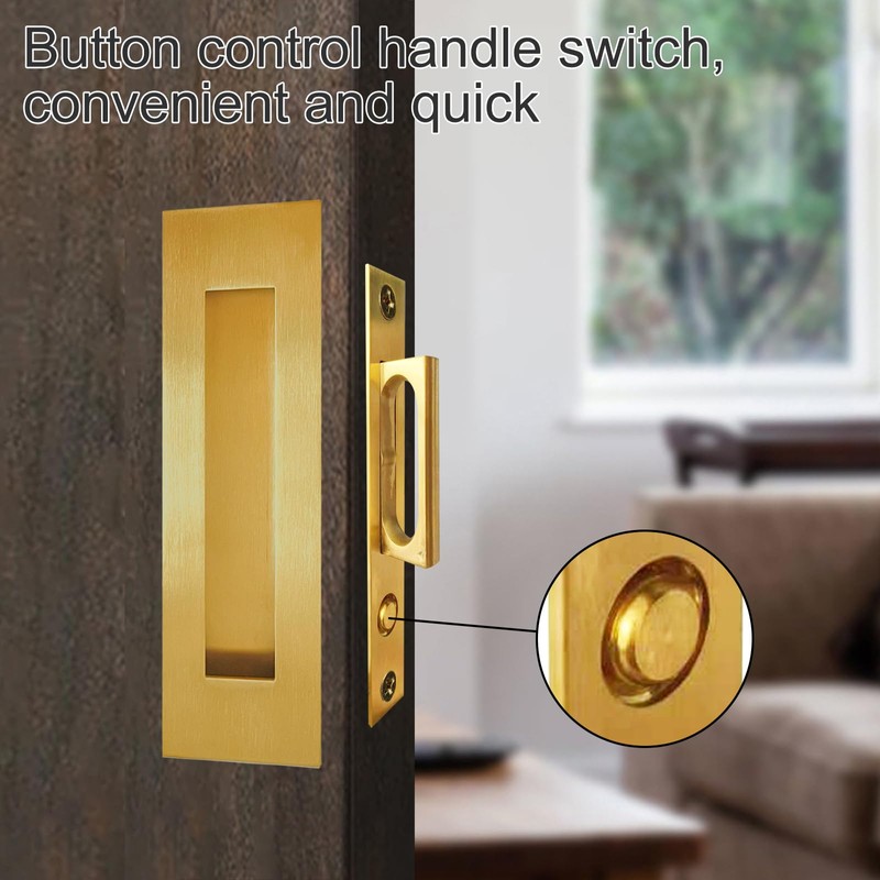 Recessed Finger Flush Pulls with Edge Pull - Suitable for