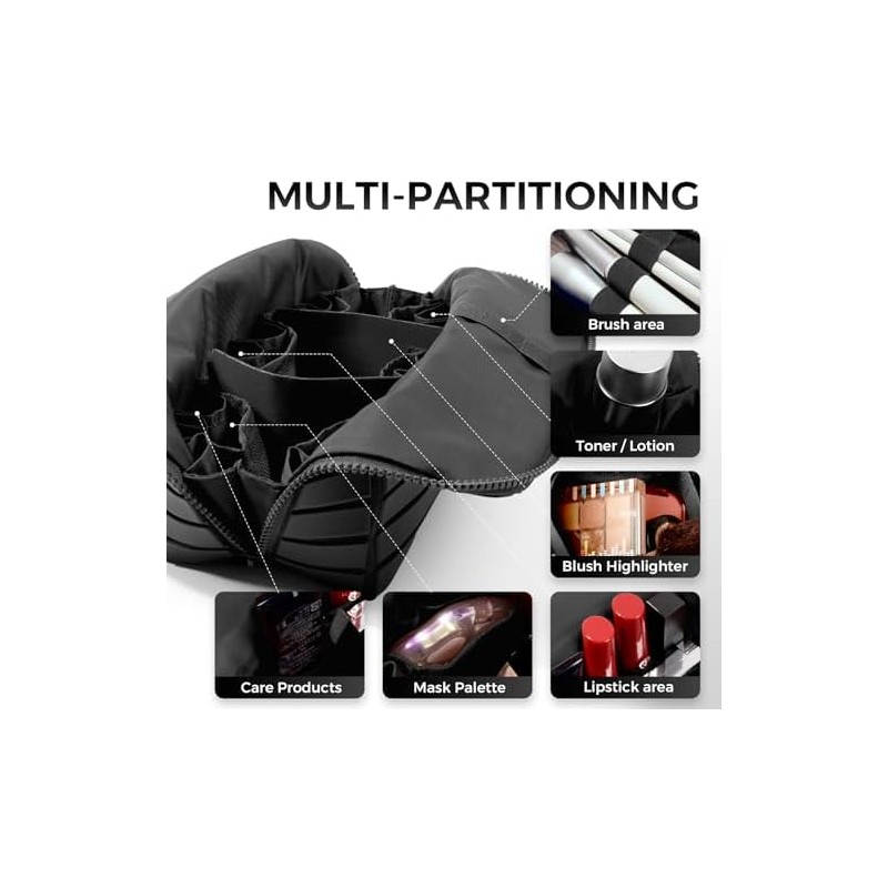 Makeup Brush Holder Travel, Compact Lightweight Accessory for Travel and