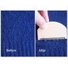 KNIFIUS 2 pcs Beech Wood Cashmere Clothes Brass Pilling Comb,