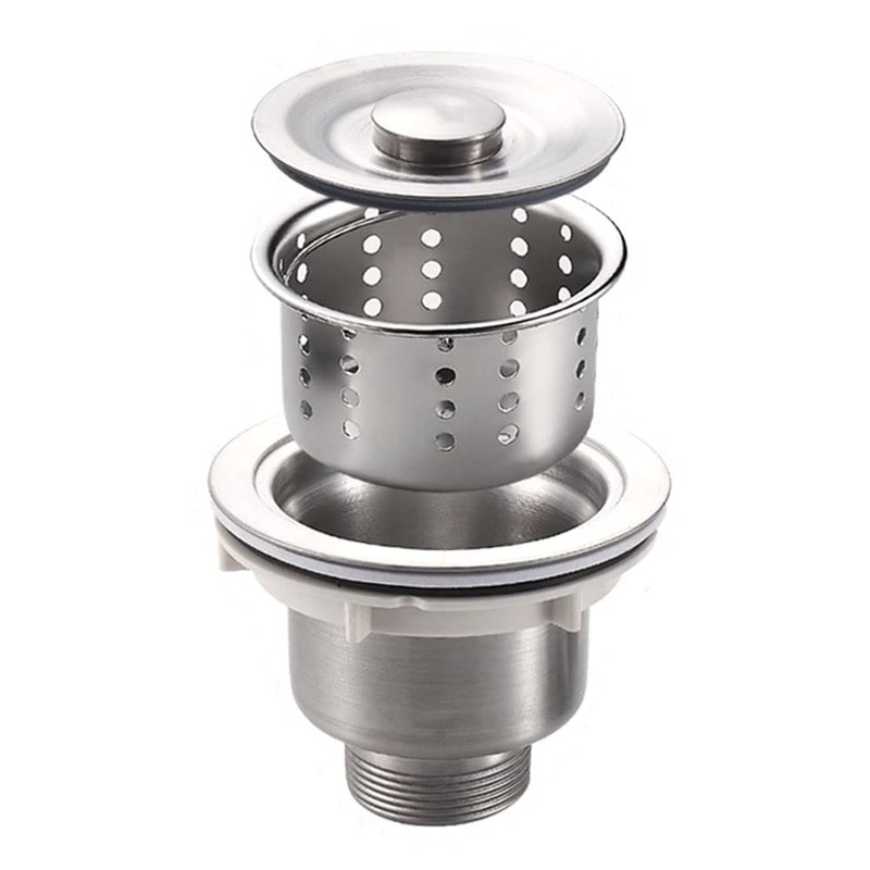 CENPEK 2pcs Kitchen Sink Drain Strainer Assembly, Stainless Steel Sink