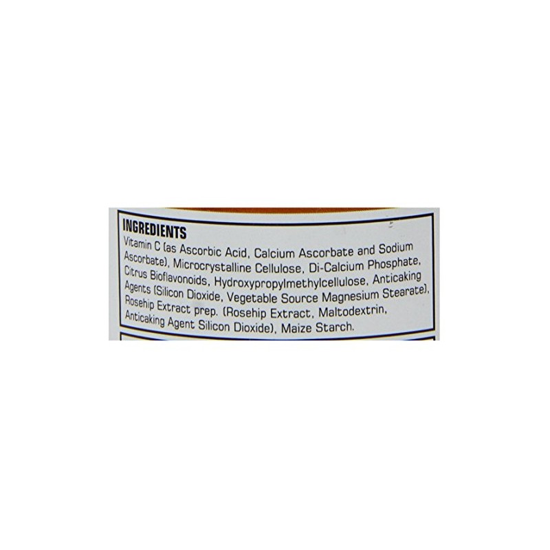 Natures Aid Vitamin C 1000mg Low Acid + Rosehips &