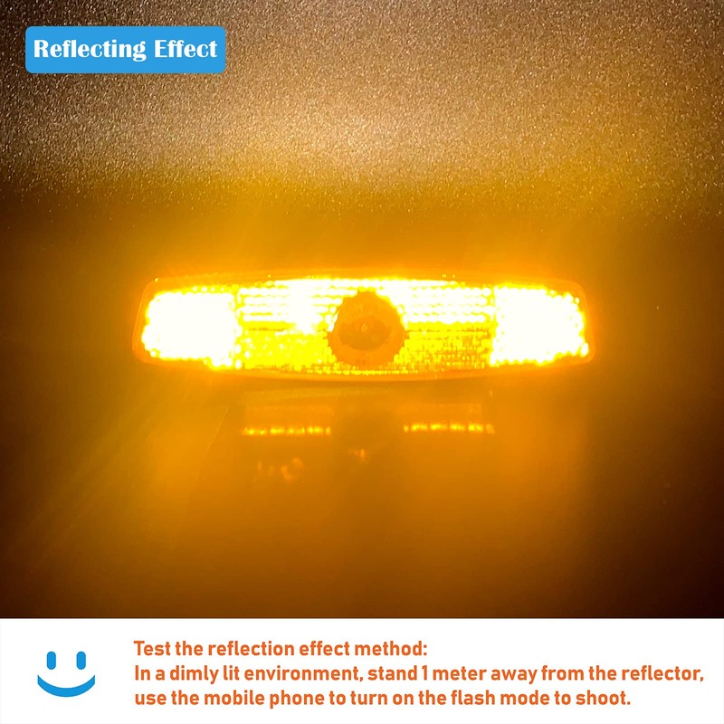 WELNENT Bicycle Wheel Reflectors JIS/BS/AS/CPSC 2pcs Warning MTB Road (White,