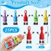 Thyle 25 Pcs Mini Dental Prizes Tooth Figures Party,Funny Expression