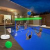 LED Pool Volleyball Net Set with Solar Powered Lights|15ft-32ft Adjustable