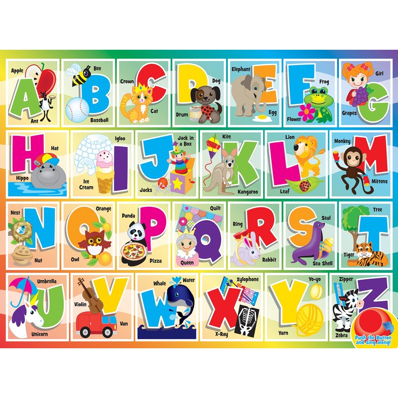 Masterpieces 24 Piece Sing-A-Long Alphabet Sound Floor Puzzle For Kids