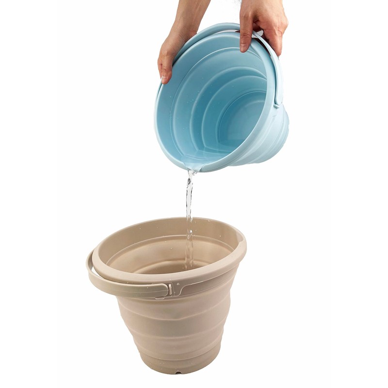 SAMMART - 5.5L Collapsible Plastic Bucket - Foldable Round Tub