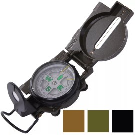 Rothco Lensatic Marching Compass Liquid Filled Camping Outdoor Tactical - Tan