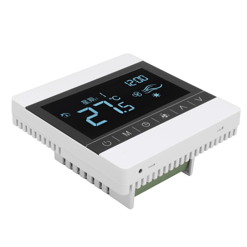 AC220V Touch Screen Thermostat WallHanging Stove Temperature Controller for Water/Floor