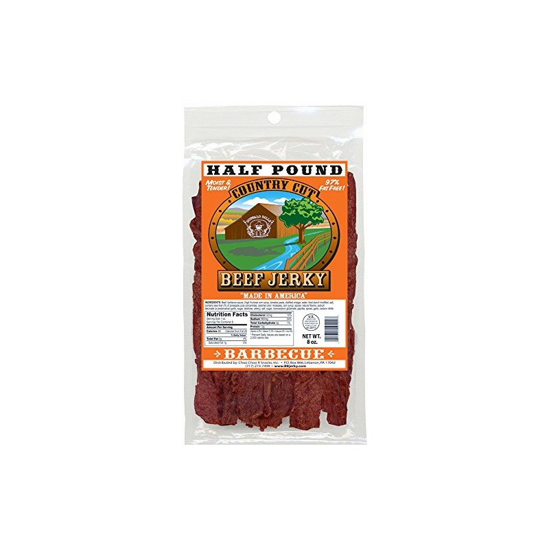Buffalo Bills 8oz Barbecue Country Cut Beef Jerky Pack (moist