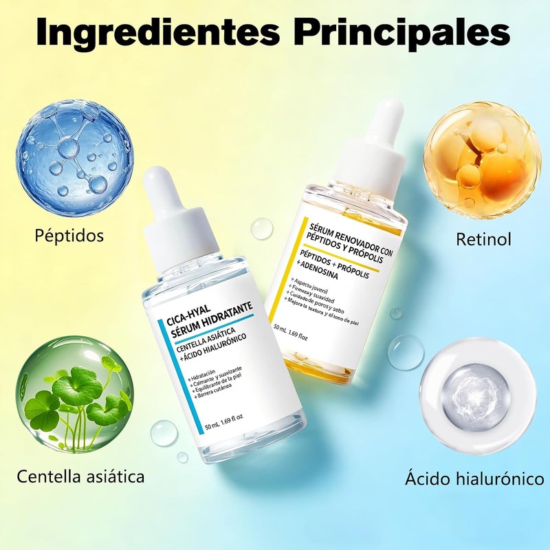Centella Asiatica Suero y CICA Péptidos Propóleo Suero
