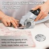 Cordless Electric Scissors, 4V Rechargeable Heavy Duty Rotary Cutter with
