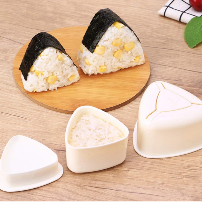 Onigiri 2 Pieces Rice Ball Mold Makers, Triangle Sushi Mold