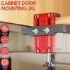 MYLEUS Cabinet Door Installation Positioner, Aluminum Alloy Cabinet Hardware Jig,