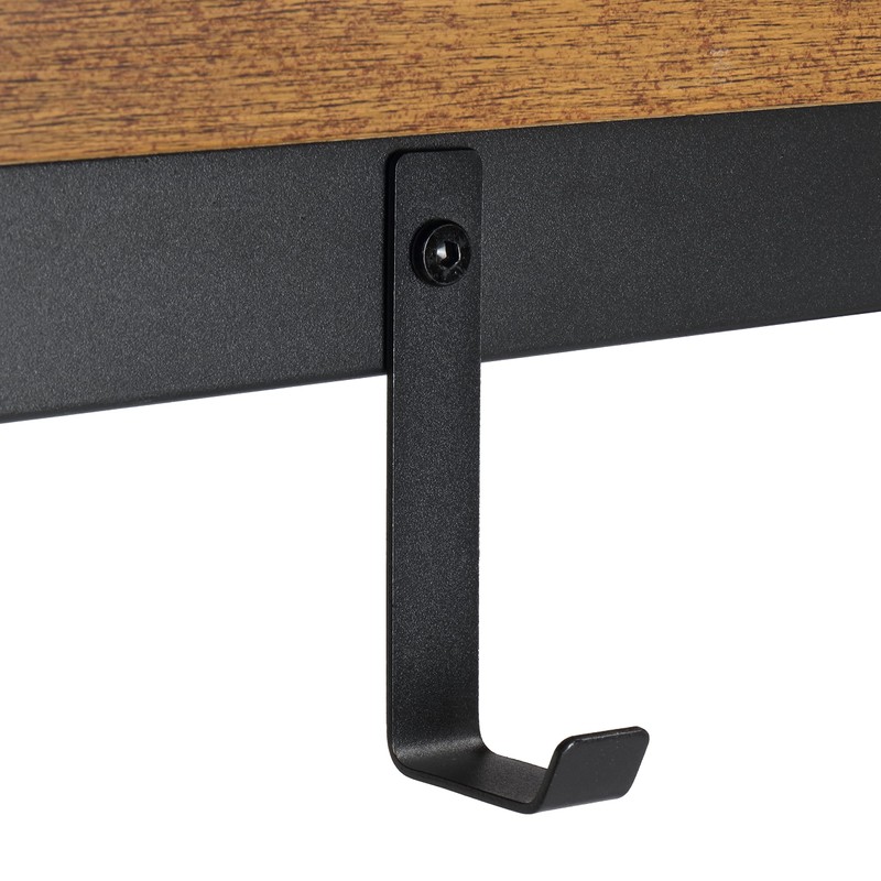 Finnhomy 47" Industrial Bar Table Set with 2 Stools -