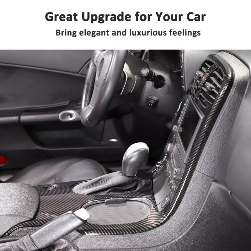 Unbranded ABS Carbon Fiber Interior Center Console Trim Cover For