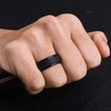 Egnaro Inner Arc Ergonomic Breathable Design, Silicone Rings Mens with