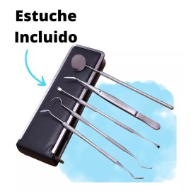 Veraly Set Herramientas Dentales Acero Inoxidable Con Estuche 5pz F