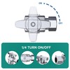 PURAGEIR 5 Pack Angle Stop Valve,1/2 in. NOM Compression x
