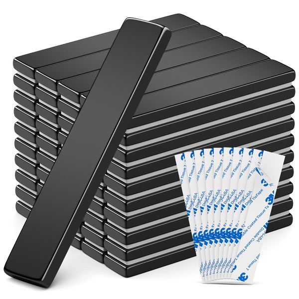 VNDUEEY 50 Pack Bar Magnets, Strong Neodymium Bar Magnets Heavy