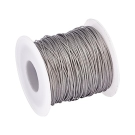 AHANDMAKER 394FT 304 Stainless Steel Cable, 1/32" Wire Rope Aircraft Cable Strength for DIY Outdoor Railings, Garden String Lights, Picture Hanging, Clothesline