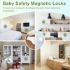 Child Safety Magnetic Cabinet Locks 4 Pack-AOSITE Baby Proofing Magnetic
