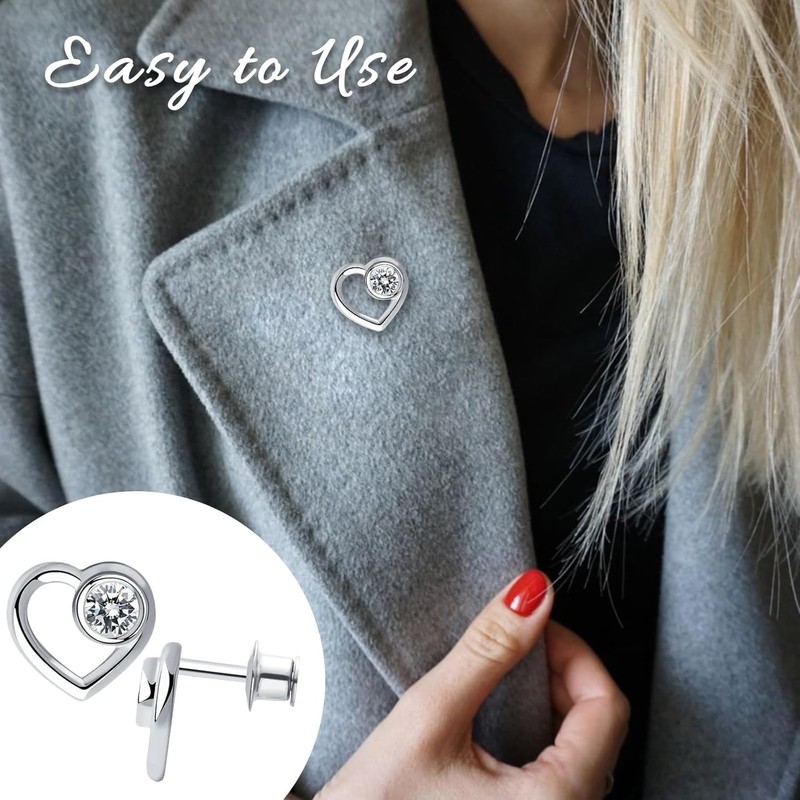 YGAOHF 12 pcs Locking Pin Backs for Enamel Pins -