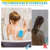 Norme 3 Pcs 22.4 Inch Long Handle Back Bath Sponge