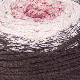 YarnArt Macrame Cotton Spectrum Macrame Cord 8.80 Oz, 246.06 Yds 80% Cotton Macrame Rope Multicolor Macrame, Colorful Macrame Yarn Weight Worsted - Aran(4) (1302)