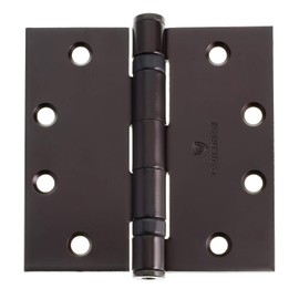 Cauldham (3 Pack) Commercial-Grade 4-1/2" Full Mortise Ball-Bearing Door Hinges - Oil Rubbed Bronze