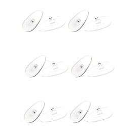 HILEEN - 6 pares de almohadillas para orejas de nariz para anteojos, almohadilla de silicona suave atornillada, almohadillas para orejas antideslizantes para puente nasal para anteojos de sol,