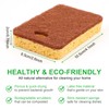 Biodegradable Natural Kitchen Sponge Eco Scratch Free Compostable Cellulose Sisal