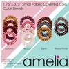 Amelia Beauty, 8-Pack, Black/White Stripe, Small Fabric-Wrapped Elastic Hair Coils,