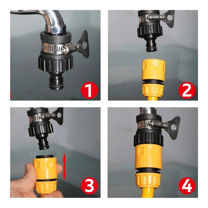 HAFRILY Hose Pipe Tap Connector 16-21mm Mixer Tap Universal Tap