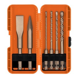 Truper JSDS-6, Juego de 6 brocas y cinceles SDS plus en estuche