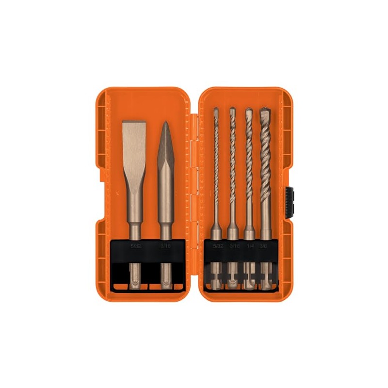 Truper JSDS-6, Juego de 6 brocas y cinceles SDS plus