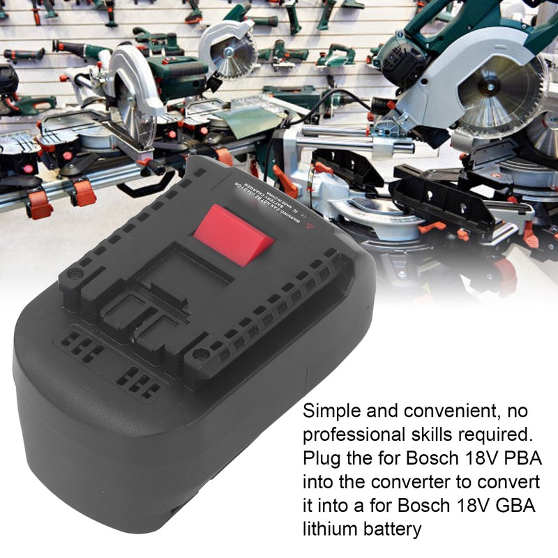 18V for PBA to for GBA Battery Adapter ABS Safe