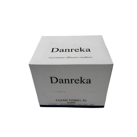 Danreka Disposable Face Towels, 100% Viscose, Ultra-Soft Biodegradable Dry Wipes for Makeup Removal & Skincare, 50 Count, 25 x 30 cm, 1 Box