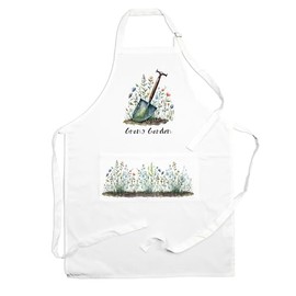Grans Garden Apron - Gardening Apron with Adjustable Neck and Waist Ties - Large Front Pocket Womens Gifts for Gran