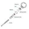 PATIKIL M6x50mm Extended Eye Bolts Pack of 6 304 Stainless