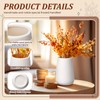 Tioncy 15 Pack White Ceramic Bud Vases Bulk Boho Small