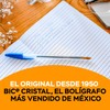 BIC Bolígrafo Cristal Punto Mediano 1.0 mm Cuerpo Hexagonal Tapa