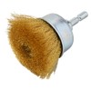 Hexagonal Cup Brush, Brass, 2.0 inches (50 mm), RC-4