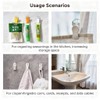 (4 Pack) Suction Cup Hook Clips - Multi-Purpose Non-Trace Wall-Sticking