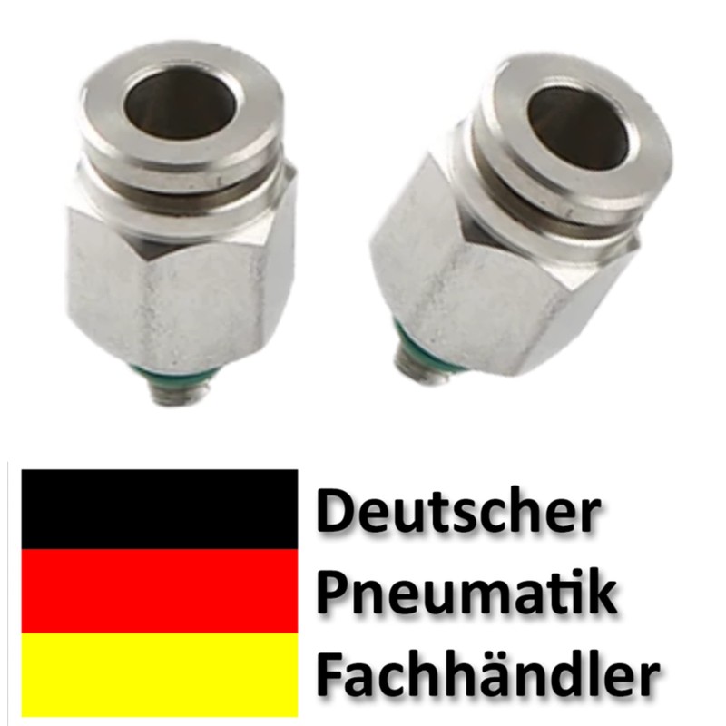 Pneumatic VA Plug-In Fitting M5 to 6 mm Pneumatic Hose
