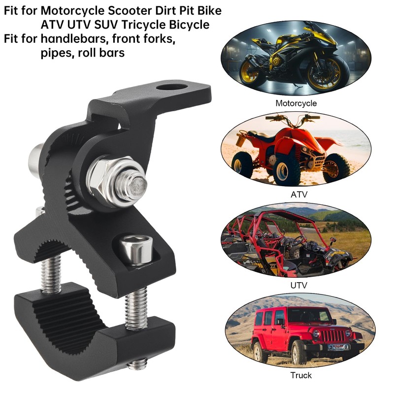 Motorcycle Light Bar Mount Brackets CNC Aluminum Fork Tube Clamps