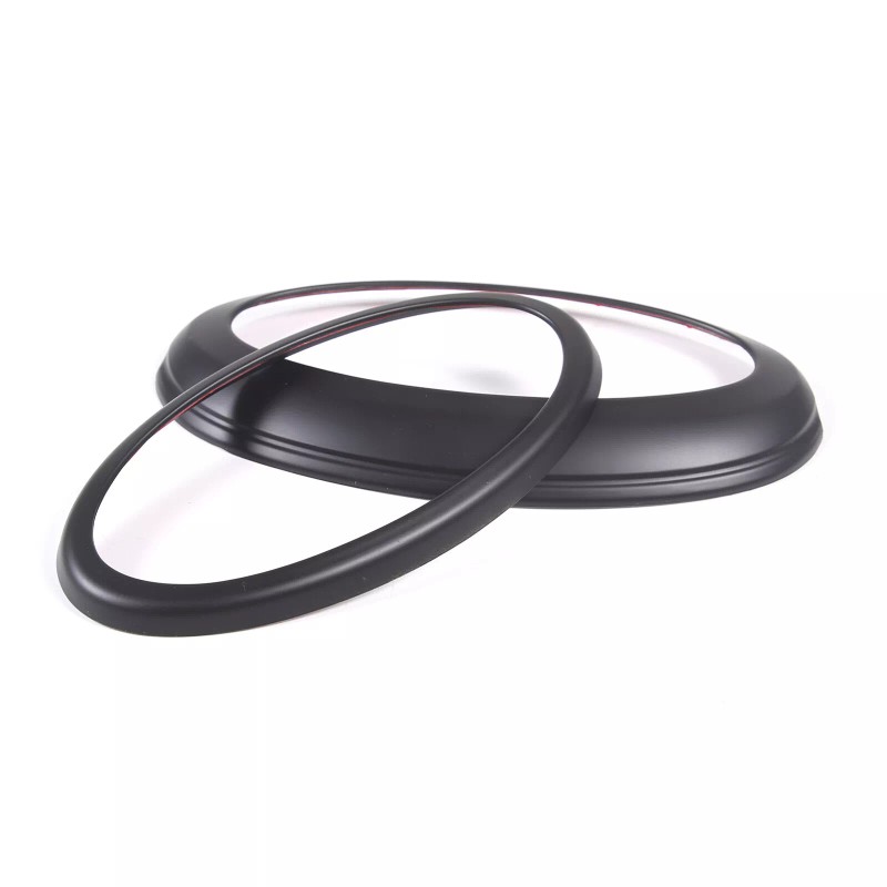 carmotion88 Matte Black Front Rear Emblem Trim Ring Badge Kit